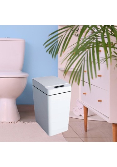 Pazly Suntek Kutusu Hafif Fotoselli Dar Çöp Beyaz Banyo Akıllı Ao Beyaz