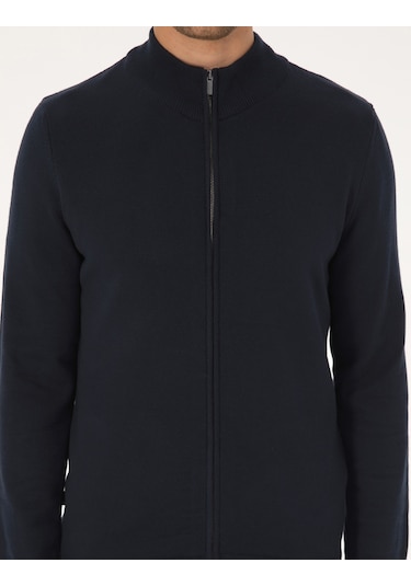 Pierre Cardin Erkek Lacivert Hırka Triko 50317409-vr033 Lacivert