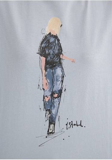 Mavi - Denim Baskılı Mavi Istanbul Tişört 1610222-70816 (518468861) Mavi