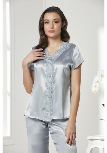 Pierre Cardin 6010 Kadın Saten Dantelli 6'lı Takım-mist Mist