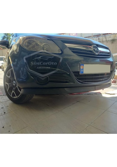 Opel Corsa D 2006-2014 Uyumlu Üniversal Astra H Lip Esnek Ön Lip 2 Parça Tampon Altı Dil Karlık Ön Ek 00 Şüscaroto Aksesuar