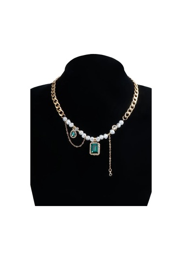 Proshik Yapay İnci Zincirli Kolye Odevr 376670545