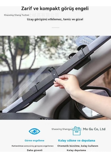Novahub Arac Oto Güneşlik Katlanır 70x160cm Alüminyum Film Kepenk Tasarım