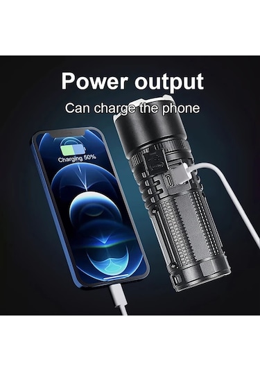 Xuweiwei 1 Bilgisayar Yeni 2025 Modeli 5200mah Bataryalı Cob Yan Işık Dahili Yüksek Parlaklık Uzun Süreli Çalışma Wl-25 Uzun Menzilli Lamba Altın