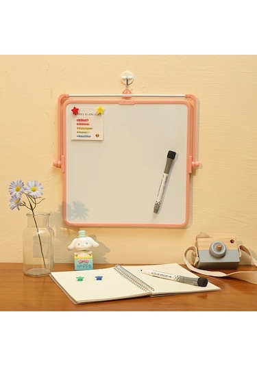 Elmpaly Pembe 8.27x11.02 İnç Çift Taraflı Manyetik Yazı Tahtası Ayaklı