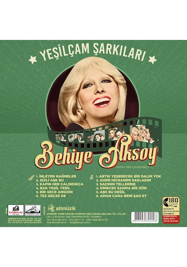 Behiye Aksoy - Yeşilçam Şarkıları Plak