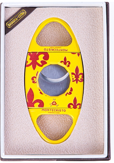 Cohiba Monte Cristo Özel Üretim Sarı Metal Puro Makası Kesici