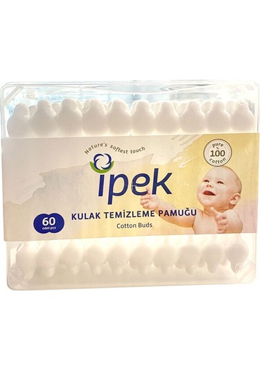 İpek Bebek Kulak Temizleme Pamuğu 60 Adet