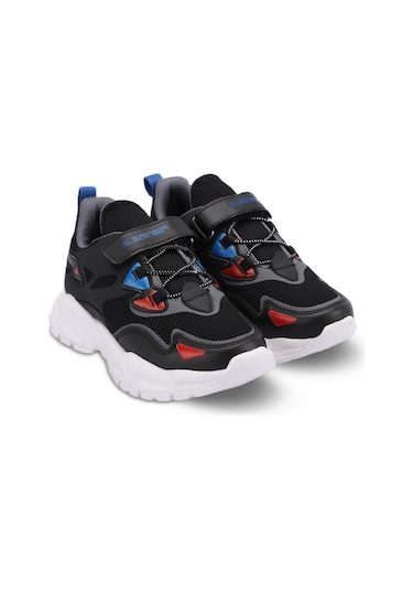 Slazenger  Kajal I Çocuk Cırt Cırtlı Siyah Sneaker