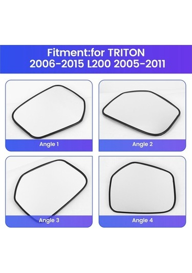 Createtech Araba Sol Isıtmalı Cam Dikiz Aynası Yan Kanat Geri Vites Camı, Yüksek Kaliteli Kullanım