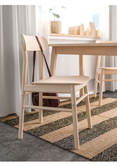 Rönnınge Ahşap Sandalye, Huş Naturel Renk 1 Adet