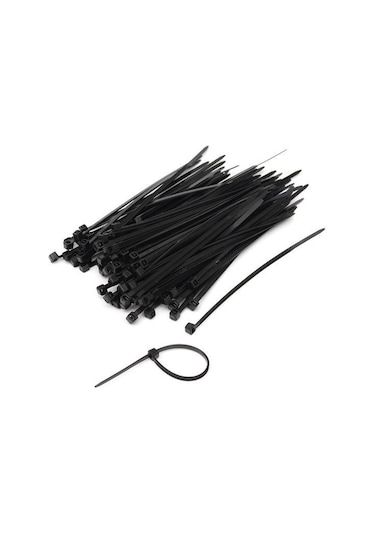 Kupa Plastik Cırt Kelepçe Siyah 4 8 X 300 Mm 100 Adet