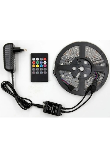 Sese Duyarlı Tv Arkası Rgb Şerit Led Kumandalı 4 Metre