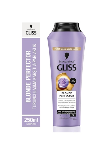Gliss Blonde Perfector Turunculaşma Karşıtı Mor Şampuan 250 ML