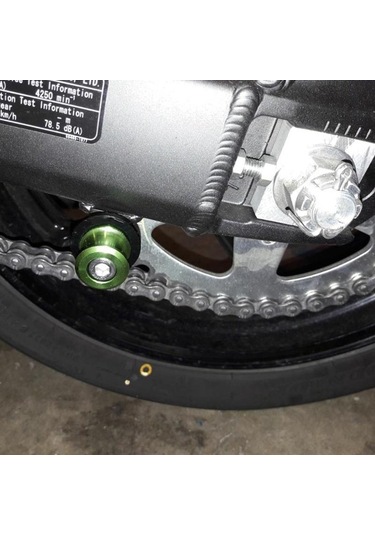 Altın 2 X Kawasaki Logo M10 Motosiklet Salınım Kolu Kaydırıcılar Makaralar Anti-çarpışma Koruyucu Zx6r Zx7r Zx9r Zx10r Zx12r Zx14r Vb.