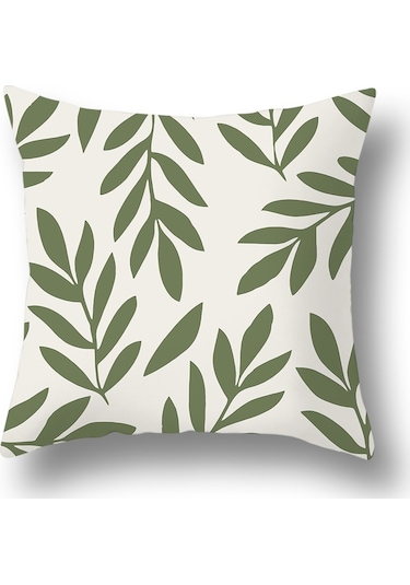 Kuzey Avrupa Geometrik Keten Yastık 50 50cm-60 Ekru