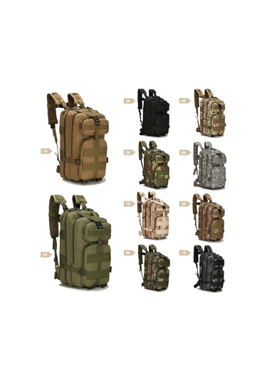 Lemestar 600d Oxford Su Geçirmez Outdoor Sırt Çantası, Çoklu Cep Ve Ayarlanabilir Kemerler İle Doğa Yürüyüşü Ve Kamp İçin B02 Çok Renkli