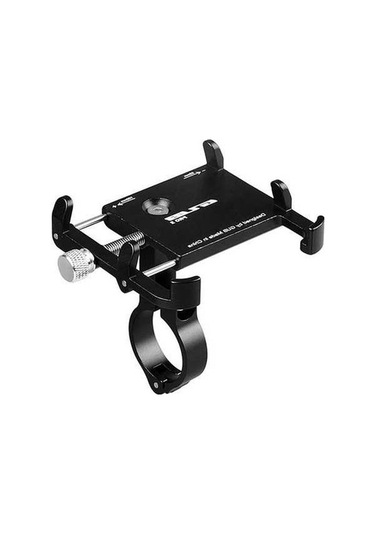 Besthome1 Alüminyum Bisiklet Telefon Tutucu, 3.5-6.2 İnç Telefonlar İçin Ayarı Değiştirilebilir, Siyah, Hafif Ve Dayanıklı Siya Siyah