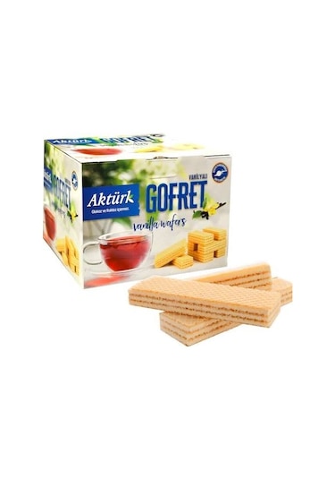 Aktürk Taze Kaymaklı Sade Vanilyalı Gofret 1 KG