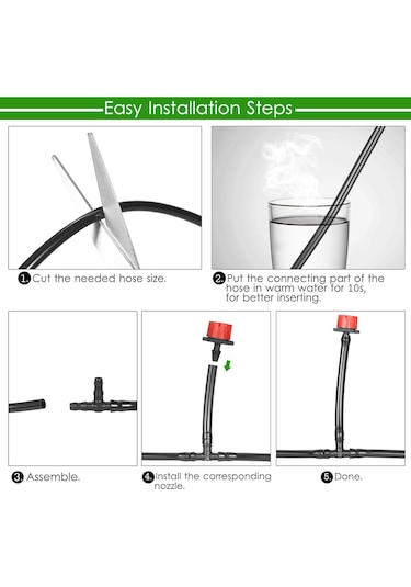 Çok Renkli Bitki Sulama Damla Sulama Kiti Nozullar Ile Diy Sulama