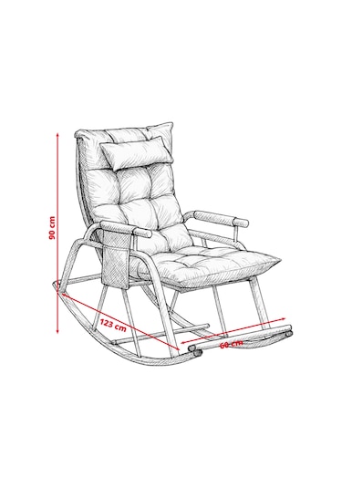 Sallanan Sandalye, Minderli Baba Koltuğu, Metal Tv Koltuğu, Dinlenme Koltuğu, Emzirme Koltuğu Krem