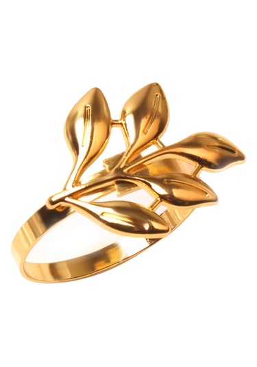 Homyl Narin Peçetelik Peçete Halkaları Parti Süs Için Altın Altın