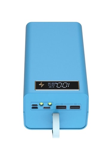 Novahub Pil Saklama Kutusu 21 18650 Piller Power Bank Kılıf Pil Şarj Kabı Mavi Mavi