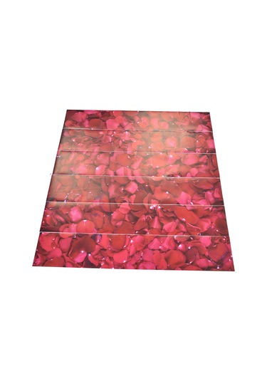 Shineyee 6 Adet 3d Pvc Merdiven Stickerı - Otomatik Yapışkan, Su Geçirmez, Dekoratif Gül Yaprağı Deseni, 100x18 Cm, Kolay Kurulum Diğer