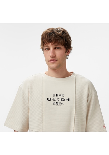 Unıted4 Örme Comfort Erkek Gri Tişört Akıta Gri