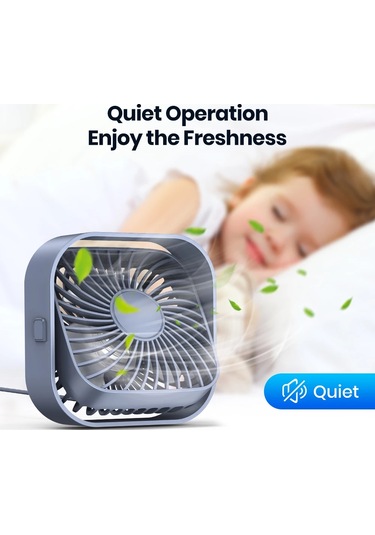 Mini Taşınabilir Fan Usb Masa Fanı Masa Güçlü Hava Akışı Ve 1 Adet