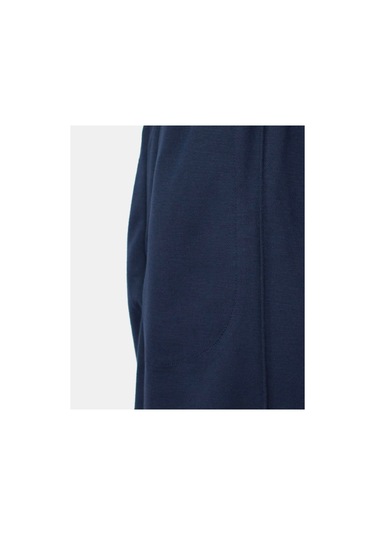 Kadın Beli Lastikli Önü Dikişli Cepli Dar Paça Mevsimlik Pantolon Lacivert