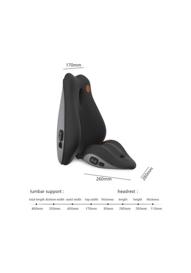 Tongxida Sr-21 Araba Bel Yastığı Kafalık Koltuk Hafızalı Köpük Aksesuarlar, Stil: Masaj Kafalık, Spor