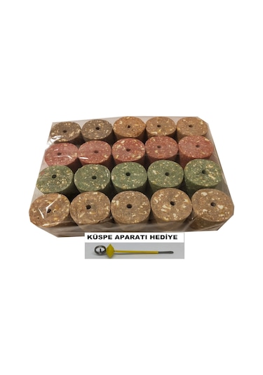 Sazan Balık Avı Delikli Silindir Karışık Küspe 100 Gr 20 Adet