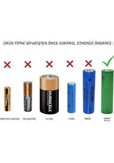 Murata Vtc6 18650 3.7v 3000mah Li-ion Şarjlı Pil 1 Adet