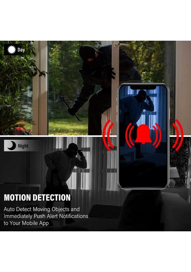 Youtek Ev İzleme Kamera Mini Boyutlu, İki Yönlü Ses, 1080p Hd, İnfrare Yeşil Gecelik Görüş, Hareket Algılama, Uzak Erişim