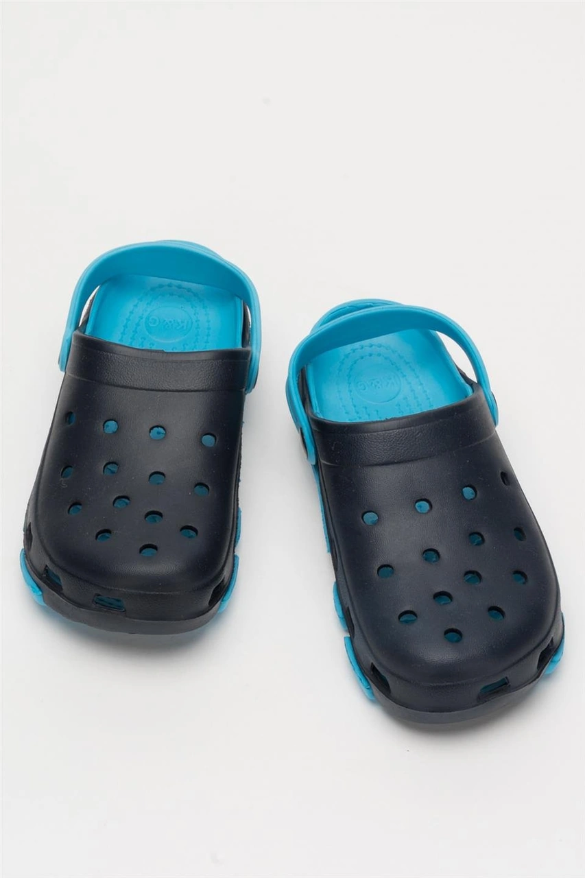 Unisex Çift Tabanlı Ortopedik Hemşire Doktor Aşçı Laboratuvar Deniz Havuz Terliği Sandalet Siyah - Turkuaz Siyah - Turkuaz