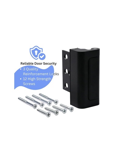 Ev Güvenlik Kapısı Takviye Kilidi 1 Paket Alüminyum Alaşım, 800 Lbs Kuvvete Dayanıyor