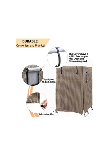 Kuş Kafesi Kapağı Hava Tasarımı Ayarlanabilir Kenar Yüksek Kalite Malzemeler Evrensel Boyut Kuşları Kötü Hava Koşullarından Korur