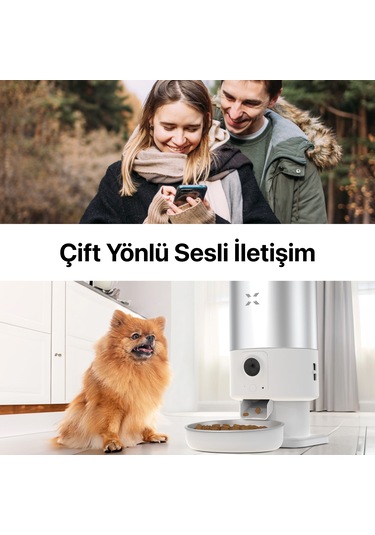 Xenon Smart Akıllı Otomatik Paslanmaz Çelik Hazneli Kedi Mama Kabı X8605
