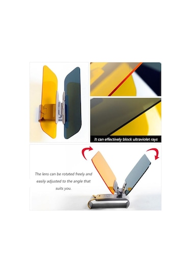 Cbtx 2'si 1 Arada Araba Gündüz Ve Gece Güneşlik Göz Kamaştırmayan Dayanıklı Güneş Koruma Araç Ön Camı Güneşlik