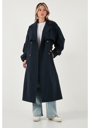 Lela Bayan Trençkot 6839605 Lacivert Lacivert