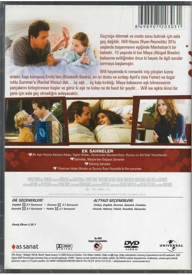 Kesinlikle Belki Definitely Maybe Dvd