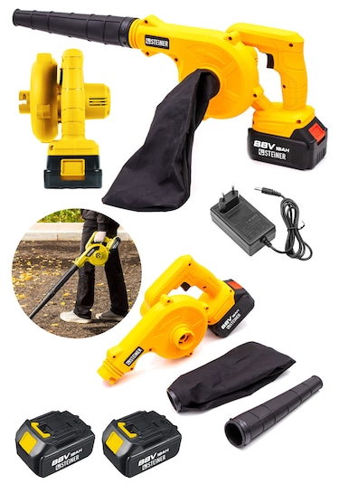 Steiner ST-88V Akülü Hava Körüğü Yaprak Üfleme Makinesi Sarı