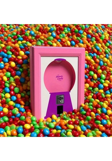 Willowhaven Sarı Duvar Tipi Şeker Kuruyemiş Dispanseri Ve Kare Fotoğraf Çerçevesi Seti