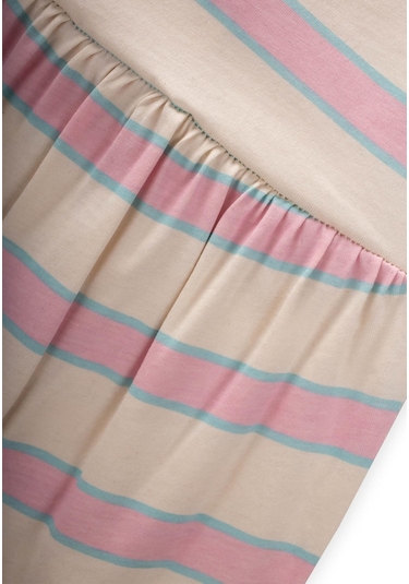 Cigit Geniş Çizgili Tulum 0-3 Yaş Pembe Mavi Çizgili Pembe Mavi Çizgili