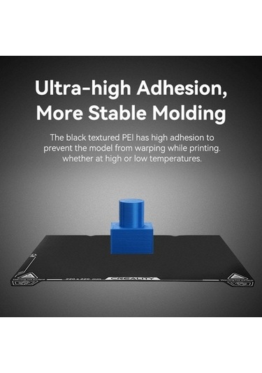 Honmex 3d Yazıcı Isı Tabla Aksesuarı - Tek Yönlü Siyah Boyalı Baskı Paneli 235x235mm Siyah
