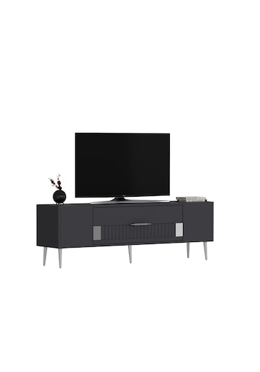 Pencap Tv Sehpası Tv Ünitesi 150 Cm Antrasit Gümüş
