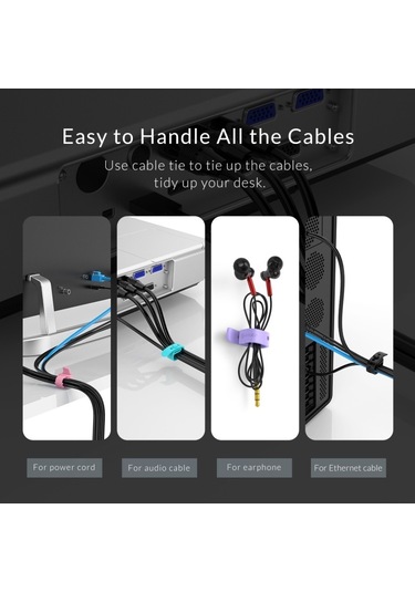 Orıco Sg-rh5 5 Adet Renkli Silikon Kablo Bağı