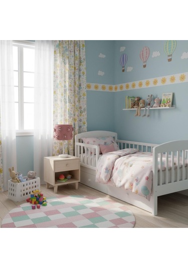 Elizim Home Lighting Makrome Papatyalı Abajur Pembe