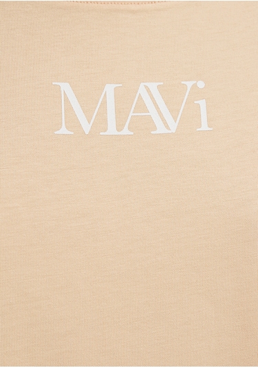 Mavi - Mavi Logo Baskılı Turuncu Tişört 1611593-71220 Turuncu
